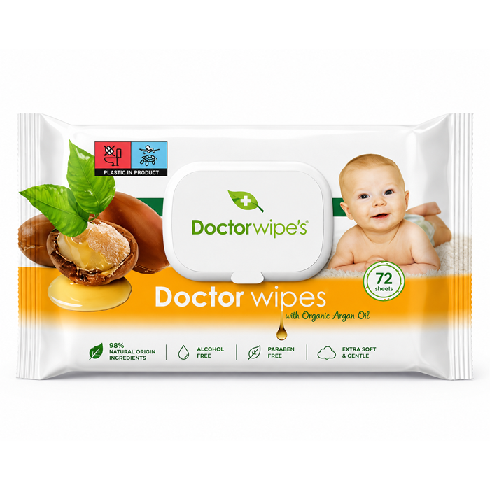 a51 DOCTOR WIPES - ARGAN OIL (72pcs) - Image 1