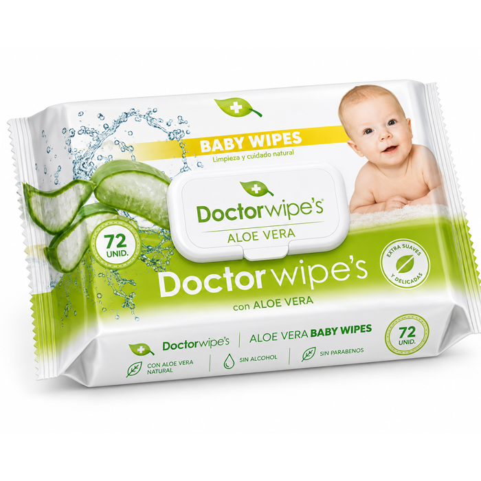 a52 DOCTOR WIPES - ALOE VERA (72pcs) - Image 1
